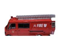 XUFQRAN Exposición en Miniatura Kit De Colección Estática A Escala 1:43 para Camión Bomberos 310 con Escalera Rescate Colección de réplicas