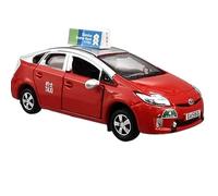 XUFQRAN Exposición en Miniatura Kit De Colección Taxi Prius Hong Kong A Escala 1:64 Modelo Fundición A Presión Adornos Estáticos Colección de réplicas