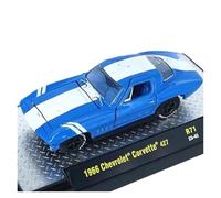 XUFQRAN Exposición en Miniatura Kit De Modelo Coche Aleación Fundido A Presión Chevrolet Corvette 1966 Escala 1:64 Adornos Colección Estáticos Colección de réplicas