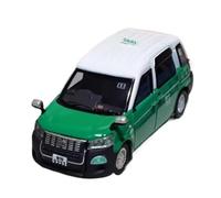 XUFQRAN Exposición en Miniatura Kit De Modelo Coleccionable Coche Taxi Cómodo Hong Kong A Escala 1:64 Adornos Estáticos para Aficionados Colección de réplicas