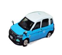 XUFQRAN Exposición en Miniatura Kit De Modelo Coleccionable Coche Taxi Cómodo Hong Kong A Escala 1:64 Adornos Estáticos para Aficionados Colección de réplicas