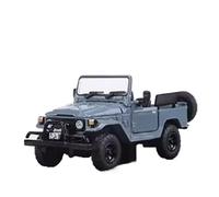 XUFQRAN Exposición en Miniatura Kit De Modelo Coleccionable De Coche Todoterreno Land Cruiser FJ40 A Escala 1:64 Fundición A Presión Adornos Estáticos para Aficionados. Colección de réplicas