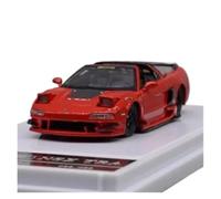 XUFQRAN Exposición en Miniatura Kit De Modelo Coleccionable Fundición A Presión Coche Rojo FY NSX TRA Escala 1:64 Adornos Estáticos para Aficionados Colección de réplicas