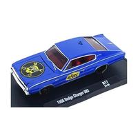 XUFQRAN Exposición en Miniatura Kit De Simulación Coche Dodge Charger A Escala 1:64 Modelo Aleación Fundido A Presión Adornos Colección Estáticos Colección de réplicas