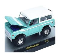 XUFQRAN Exposición en Miniatura Kit De Simulación Coche Ford Bronco A Escala 1:64 Modelo Fundición A Presión Adornos Colección Estáticos Colección de réplicas
