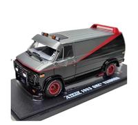 XUFQRAN Exposición en Miniatura Maqueta A Escala 1:43 del Coche GMC Vandura De 1983 Kit Fundición A Presión Adorno Colección Estático Colección de réplicas