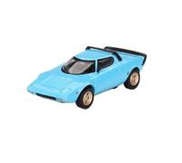 XUFQRAN Exposición en Miniatura Maqueta A Escala 1:64 del Lancia Stratos HF De Aleación Azul Kit Fundición A Presión Adorno Colección Estático Colección de réplicas