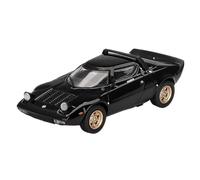XUFQRAN Exposición en Miniatura Maqueta A Escala 1:64 del Lancia Stratos HF De Aleación Negra Kit Fundición A Presión Adorno para Colección Estática Colección de réplicas