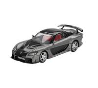 XUFQRAN Exposición en Miniatura Maqueta A Escala 1:64 del Mazda RX-7 VeilSide Gris De Aleación Kit Fundición A Presión Adorno Colección Estático Colección de réplicas