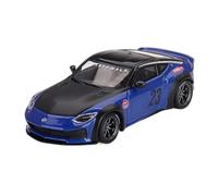 XUFQRAN Exposición en Miniatura Modelo A Escala 1:64 del Nissan Z Lady Azul De Aleación Kit Fundición A Presión Adorno Colección Estático Colección de réplicas