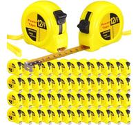 Xuhal 48 mini cintas métricas de 12 pies a granel, bolsillo imperial y métrico, autobloqueo, fácil de leer con pulgadas y centímetros para decoradores de diseñadores