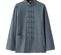 XUHCLY Traje De Artes Marciales,Uniforme De Kung Fu Chino,Abrigo De Manga Larga Tops Hombre Mujeres Conjunto Tang Ligero De Kung Fu Tai Chi Entrenamiento(Size:180/2XL(About 67kg),Color:G)