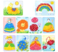 XUHN Poke Art DIY Toys Fabric Art Frenzy, Fabric Art Frenzy, Juguetes de Bricolaje Poke Art, Infancia Sueño Infinito Pintado a Mano, Kit de Arte Poke para Niños Pintura Poke Art DIY Juguetes
