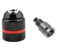 XUHXX Mandril de taladro metálico sin llave roscado 0,8-10 mm y 2-13, adaptador agarre rápido, vástagos cuadrados hexagonales SDS, destornillador impacto, mandriles for grifo