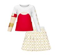 xuirecju Vestido de animadora Zombie Addison para niñas, conjunto de falda Nova Daywalkers de la película Dawn of the Vampires 4 personajes ropa para niños