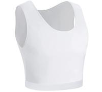 XUJI Breast Binder Transgénero FTM Elástico Sujetador de compresión Pullover Tank Top (W, XL)
