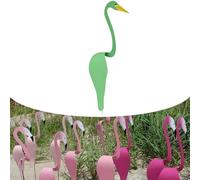 XUJIAM Florida Dancing Birds Garden Metal Art,Dancing Birds Garden Metal Ornament,Flamingo Garden Ornaments Outdoor Wind,Swirl Bird Whimsical Dynamic Bird Spin,Flamingo Wind Spinner,for Garden Decor