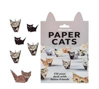 Xujinsongg Kit DIY de Origami 3D de Gatos, 50 Hojas de Papel de Origami para Manualidades, Libro de Papiroflexia, Kit de Papel Artesanal para Adultos Amantes de los Gatos, Decoración de Escritorio