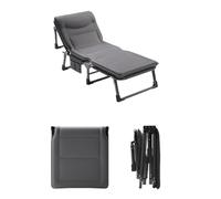 XUJUAN-0227 Cama Plegable Cama Individual Plegable, Cama portátil for campistas al Aire Libre, sillón Multifuncional Simple for la Pausa del Almuerzo