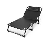 XUJUAN-0227 Cama Plegable Cama Individual portátil Reforzada for el hogar, Cama Plegable for Siesta de Oficina Simple for Adultos, al Aire Libre(Negro)