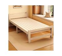 XUJUAN-0227 Cama Plegable Cama Plegable de Madera Maciza for el hogar, Tablero Duro for la Siesta Adultos(Medio)