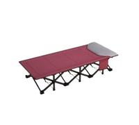 XUJUAN-0227 Cama Plegable Cama Plegable, Oficina Individual, Siesta, Marcha, Exterior, Uso doméstico, pequeña, portátil(Red,Grande)