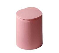 XUJUAN-0227 Contenedores de basura Cubo de basura for baño, sala estar, hogar, cocina, tipo prensa, dormitorio con tapa, gran capacidad(Pink,Pequeño)