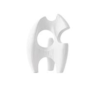 XUJUAN-0227 Escultura Feng Shui Adorno de Resina Irregular único, mesita for café Sala Estar Simple, decoración Escritorio for el hogar(Blanco)