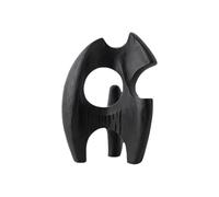XUJUAN-0227 Escultura Feng Shui Adorno de Resina Irregular único, mesita for café Sala Estar Simple, decoración Escritorio for el hogar(Negro)