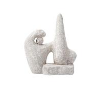 XUJUAN-0227 Escultura Feng Shui Escultura de Retrato Abstracto 18x6x20,5 cm, Adorno decoración Escritorio Minimalista Moderno cerámica for el hogar