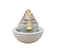 XUJUAN-0227 Fuente de Mesa Fuente pequeña de Cristal for Escritorio, Agua Corriente, Paisaje, Adornos Luminosos, decoración de cerámica Decoración de Regalo