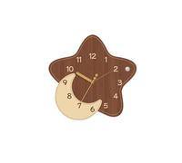 XUJUAN-0227 Reloj de Pared Decorativo Wall Clock for Living Room Silent Art for Home Decor -No Drilling Required(Pequeño)