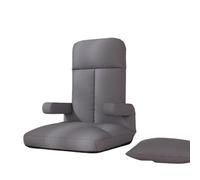 XUJUAN-0227 Silla Tipo puf Sofá Perezoso Individual, Asiento de Suelo Tatami, sillón balcón y cojín for Ventana salediza(Grey)