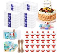 Xujuika Caja de aparejos pequeña de PVC con bobina para recuerdos de fiesta, accesorios temáticos de peces para marido, hijo, niñas, esposa, mujeres, adolescentes, amigos, jóvenes