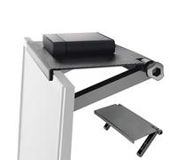 Xujuika Estante para caja de cables, soporte de montaje para monitor de computadora, soporte sin taladro para reproductor de DVD, consola de juegos, routers, altavoces, barra de sonido, cámara