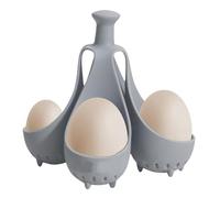 Xujuika Hueveras De Silicona, Rejilla Para Cocer Huevos, Hervidor De Huevos De Silicona, Soporte Para Huevos Cocidos, Accesorios Para Cocer Huevos, Cocina 4 O 6 Huevos A La Vez