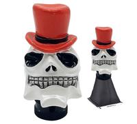 Xujuika Pomo para Palanca de Cambios de Coche | Pomo de Cambio Automático - Diseño Ergonómico Con Calavera Para Transmisión Automática Y Manual Mejora La Experiencia De Conducción Personalización Del
