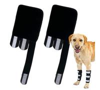 Xujuika Soporte de pierna delantera para perro, tobillera de compresión para la pierna delantera, reflectante ajustable, protección para las patas delanteras, para jugar, ir de compras, caminar al