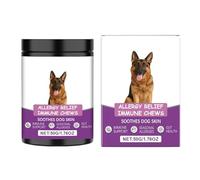 Xujuika Suplementos para Perros con Picor En La Piel - Nutrición Canina,Tabletas Masticables Suministros Salud Mascotas para Molestias Diarias Recuperación del Pelaje