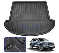 XUKEY para Hyundai Santa Fe 2013-2018 7 Asientos Maletero Bandeja de Equipaje Barro Kick Pad a Medida