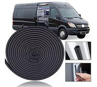 XUKEY Sello de puerta para T5 T5.1 T6 T6.1 Transporter Multivan Caravelle Campervan T32 Negro 16x16mm Caucho EPDM 5 metros Kit de reducción de ruido de viento de goma Sello D forma 2X 5m