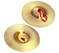 XUKZIMA 1 par Címbalos de Dedo Zills de Latón Instrumentos de Percusión Manual para Danza del Vientre, Yoga, Meditación Espiritual, Música e Instrumentos Musicales (9 cm)