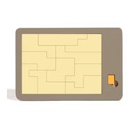 XUKZIMA 1 Pcs Tangram de Madera para Niños y Adultos Juego de Puzzles para Desarrollar la Imaginación y el Pensamiento Lógico