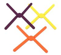 XUKZIMA 3 pcs Alfombrilla de goma, plegable, resistente al calor, antideslizante, plegable, rejilla para ollas calientes.
