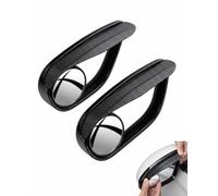 XUKZIMA Espejo Retrovisor de Punto Ciego Redondo 2 Piezas, Cristal Convexo HD Gran Angular 360°. Fácil Montaje, Elimina Ángulos Muertos para Mayor Seguridad en Coche, Camión, SUV.
