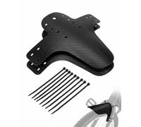 XUKZIMA Guardabarros MTB Delantero y Trasero Universal Set 2 Piezas 20-29" Fibra de Carbono Incluye 12 Bridas | Protección Anti-barro en Trail
