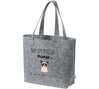 xulisimo Bolsa personalizada de fieltro RPET multiusos para mujer, regalo ecológico y práctico para amigas, abuelas o profesoras, ligera, resistente y versátil (No siempre soy borde)