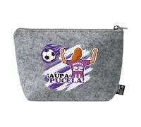 Xulisimo Neceser de algodón orgánico con Cremallera, Ligero y ecológico, Organizador de Bolso o Neceser de Viaje, Regalo a profesoras, Mujeres (Chica, Valladolid)