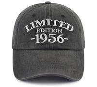 Xullaxth Edición Limitada 1950 1951 1952 1953 1954 1955 1956 1957 1958 1959 Gorra para Hombres y Mujeres, Gorra de béisbol de algodón Ajustable, 1956 Negro, Talla única
