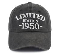 Xullaxth Edición limitada 1950 1951 1952 1953 1954 1955 1956 1957 1958 1959 Gorra para hombres y mujeres, gorra de béisbol de algodón ajustable, 1950 Negro, talla única